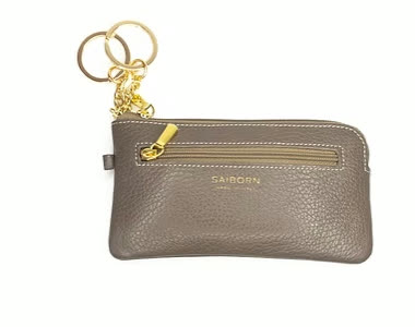 Purse and Keyholder Light Brown / Taupe